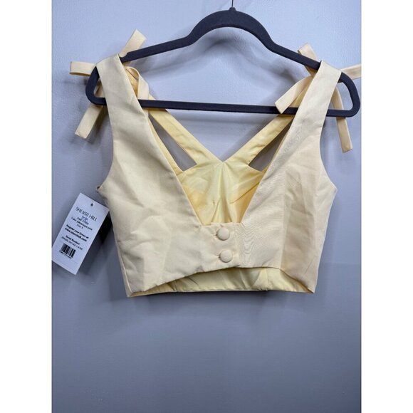 Sherri Hill Yellow and Floral Skirt Set - Picture 9 of 9